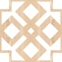 Ekena Millwork 3 8 W 3 8 H 3 8 t Extra Mali Blendon Dekorativni fretwork Wood Zidne ploče, Crveni hrast