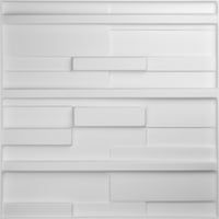 Ekena Millwork 5 8 W 5 8 h Pomak od cigle Erdurawall Ukrasni 3D zidna ploča, bijela
