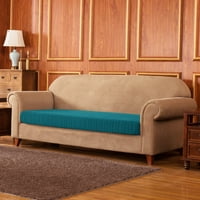 Navlaka za jastuk sjedala od rastezljivog žakarda u prugama (kauč, Plava)