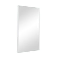 Decmode 18 32 Bijelo pojednostavljeno zrcalo s tankim minimalističkim okvirom