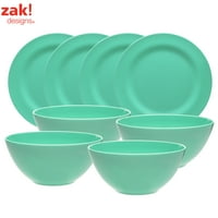 Zak dizajnira ella melamin tanjur i zdjele zelene, dvodijelne set