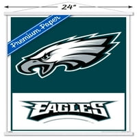 Philadelphia Eagles - Poster zida logotipa s magnetskim okvirom, 22.375 34