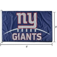 Wincraft New York Giants 3 '5' Jednostrana vodoravna zastava