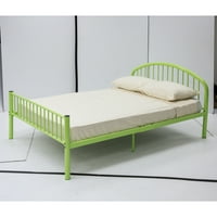 Namještaj Amerike Miko II suvremeni metalni platformski krevet, puni, zeleni