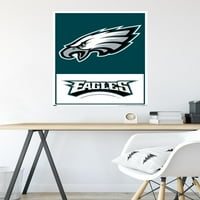 Philadelphia Eagles - Poster zida logotipa, 22.375 34