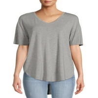 Time i TRU ženska majica s V-izrezom s kratkim rukavima