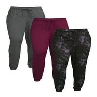Atletic Works Joggers Women Plus Size, 3-pack