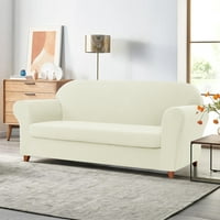 Poklop s kaučem subrte s kaučama s dodatnim poklopcem sjedala za rastezanje, ljubavlju, bjelokosti, bjelokosti
