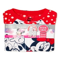 Minnie Mouse Baby & Toddler Girls pokrivač Sleeper, veličine 12m-5T
