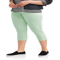 Ženske plišane pletene Capri gamaše Plus Size u veličini u SAD-u