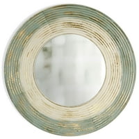 Brušeno zlato - obojeno metalno zidno ogledalo - - 35in w 35in ht 2in d