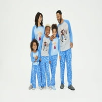 Odgovarajuće obiteljske božićne pidžame za dječake s sobovima