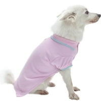Borobavni kućni ljubimac od leđa u osnovni pamučni mješavini pse u pastelno ružičastoj i plavoj boji, dužina leđa