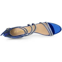 Jedinstvene ponude ženskog remena za gležnjeve od rinestona sandale pete pete