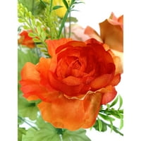 Osnove 20 Umjetna ružičasta mješovita ruža buket