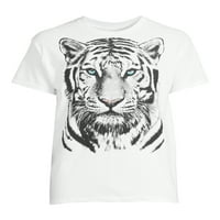 Humor Muška i velika muška grafička majica s tigrama bijelog tigra, veličine S-3xl