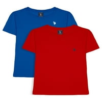 S. Polo ASN. Majica s okruglim vratom za dječake, 2 pakiranja, veličina 4-18