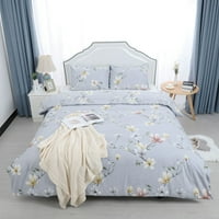 Jedinstvene ponude Tc pamučni pokrivač za pokrivanje jastučnice Posteljina cvjetna na sivoj kraljici
