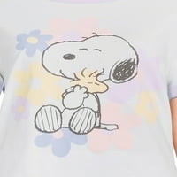 Snoopy ženska ringer majica i dnevni boravak, 2-komad