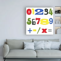 Zaštitni znak likovne umjetnosti brojevi dječjih soba, dječja umjetnost na platnu Megan Meagher