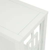 Aukfa stol za konzole moderne drvene ladice, bijela