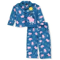 PEPPA PIG BOYS 'TODDLER Dvodijelna pidžama - Teal Multi, 3T