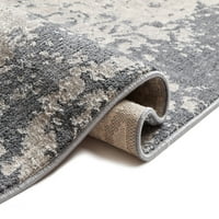 Dobro tkani biseri ili moderna apstraktna plava boja 9'3 12'6 otrcani mekani tepih