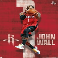 Houston Rockets - plakat John Wall Wall s Pushpinsom, 22.375 34
