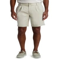 Muške plisirane kratke hlače od elastičnog kepera, veličine 28-52