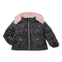 Donja jakna s tiskanom folijom za Djevojčice, Poklon za kupnju, veličine 4-16