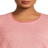 Terra & Sky Women's Plus Size slojevito prsluci s dvostrukim džemperom