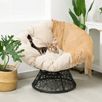 Papasan stolica mekana gustoća gustoća tkanina jastuka i čelični okvir velikog kapaciteta s okretnim stupnjem -