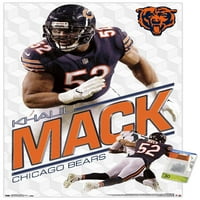 Chicago Bears - Zidni plakat Khalil Mack s push igle, 22.375 34