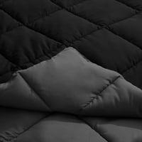 4-dijelni poplun od mikrovlakana od 4 komada u Crnoj i sivoj boji, set sivih plahti, reverzibilni krevet u vreći,