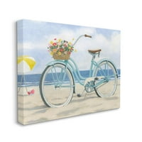 Miran Plavi bicikl plaža nebo more Slikarstvo platno zidni umjetnički dizajn James Vince, 36 48