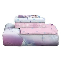 Disney Frozen Kids Twin krevet u torbi, kompaniji i plahtama, ljubičasta i ružičasta