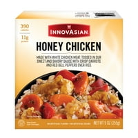 Inovazijsko jelo s piletinom i rižom od meda u zdjeli, unca