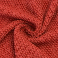 Jedinstveni prijedlozi mekana deka od čistog pamuka pletena u narančastoj boji 30 40